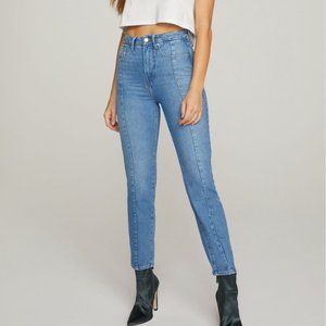 Good American Womens Good Vintage Jeans Size 6/28 Clean Seams Blue 446 High Rise